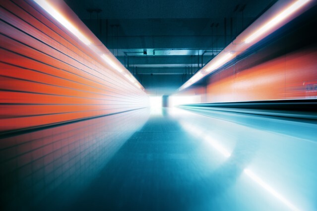 Wide Angle Tunnel Interior